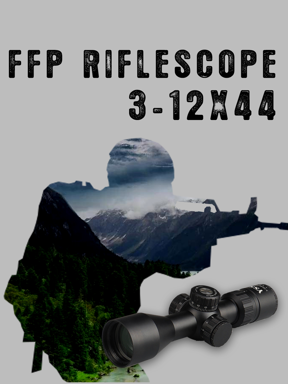 YSS 3 - 12X44 FFP Riflescope, a Must - Have for Hunting and Shooting!